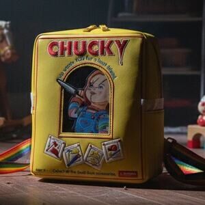 Loungefly Child's Play Chucky Good Guys Box Mini Backpack New Rainbow Straps New